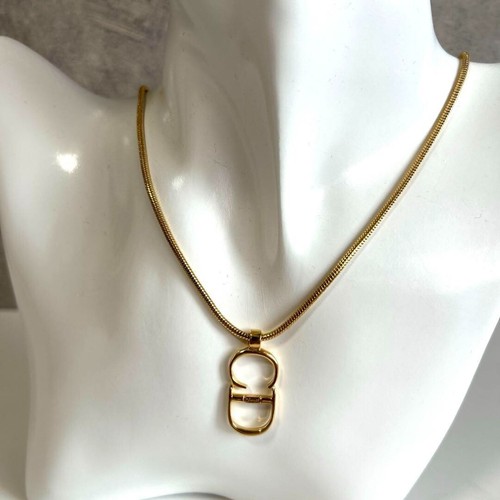 Collana con ciondolo CD logo Christian Dior oro donna