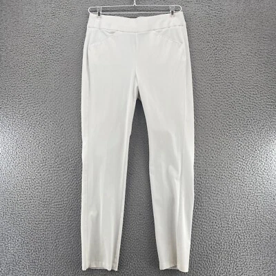 Pantalones Chicos Mujer 00 EE. UU. 2 Blanco Colección Viajeros Crepé Pull On Tejido Ajustado Foto 1 de 4