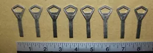 Abloy Rohling ungeschnitten Original klassischer Stil Schlüssel - Menge 8 für 1 Preis P# 437013 - Bild 1 von 10
