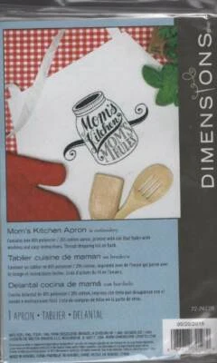 NIP!!! DIMENSIONS MOM'S KITCHEN APRON IN EMBROIDERY KIT - Image 1 of 2