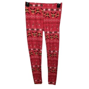 Just One Girl's Christmas Leggings Size Medium - Picture 1 of 5