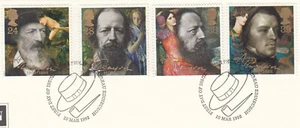 Alfred Lord Tennyson GB Used Bureau 1992 ON PIECE (105013) - Picture 1 of 1