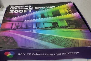Christmas LED Permament Eaves Lighting 200FT Waterproof Outdoor With Remote - Picture 1 of 4