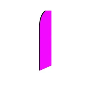 Solide helle magentafarbene Flatterfeder-Flagge B x 11,5 Fuß hoch - Bild 1 von 3