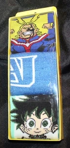 Nuevo paquete de 3 calcetines de equipo Bioworld MY HERO ACADEMIA para hombre talla 8-12 - Imagen 1 de 2