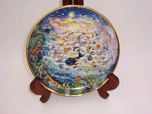 Vintage 1990s Franklin Mint Heirloom In The Beginning Plate Bill Bell 1991 - Bild 1 von 3