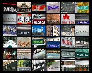 MADISON Namensposter mit Fotos von tatsächlichen Schildern - Bild 1 von 1