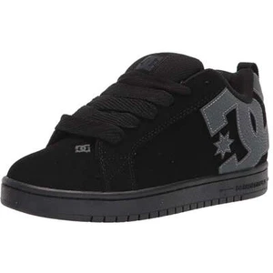 DC Shoes Men's Court Graffik Black/Grey/Black Low Top Sneaker Shoes (XKSK) - Picture 1 of 7