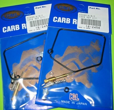 2x Kawasaki 80-83 KZ440 K&L carburetor Carb rebuild repair Kits  18-2458 - Image 1 of 4