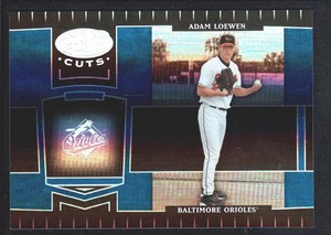 ADAM LOEWEN 2004 LEAF CERTIFIED CUTS #24 ROOKIE MIRROR BLUE ORIOLES 33/50 SP