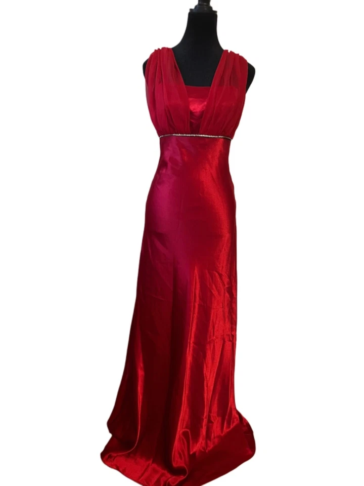Fiesta fashion evening prom bridesmaid party red long dress size M  NEW - Image 1 of 4
