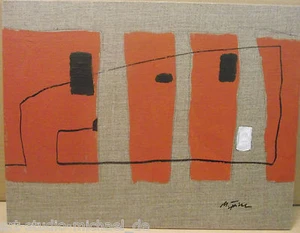 Michael Feicht (geb. 1959):"4 Flächen mit schwarzem Lineament und weißem Körper" - Picture 1 of 4