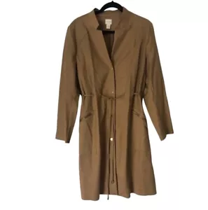 Chico’s hellbrauner Trenchcoat mit Druckknopfleiste XL (3) leichte Utility-Jacke schick - Bild 1 von 7