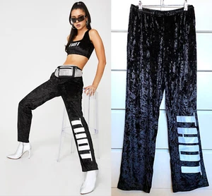 Dolls Kill POSTER GRL Vintage 2017 THOT Velour Poster Girl Sweatpants 14 L - Picture 1 of 10