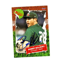 Bobby Milacki 2023 Fort Wayne Tincaps signed autograph baseball card Lk Havasu c