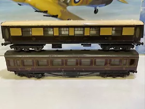 Trix Tinplate Lighted LMS Car & Pullman Spares Or Repair - Picture 1 of 14