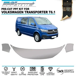 Bonnet Wings Stone Chip Guard Paint Protection film PPF for VW Transportor T6.1 - Picture 1 of 3