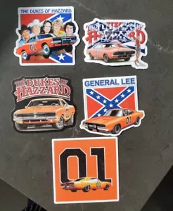 Dukes Of Hazzard STICKERS VARIETY PACK OF FIVE *WORLDWIDE 🌐SHIPPING* - Picture 1 of 12