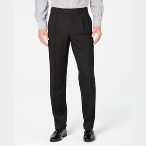 Ralph Lauren Men's Classic-Fit Ultraflex Stretch Pleated Dress Pants 33x26 Crop - Picture 1 of 2