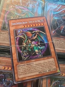 YuGiOh Chaos Emperor Dragon - Envoy Of The End IOC-000 1st Edition Secret Rare - Picture 1 of 5