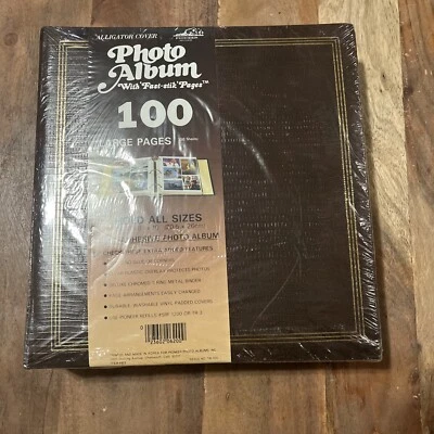 Vintage Pioneer Photo Album - Alligator Vinyl Cover - 100 Pages (50 Sheets) New - Image 1 of 4