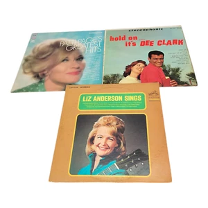 Vintage Patti Page Dee Clark Liz Anderson Vinyl LP 3 Record Bundle - Picture 1 of 4