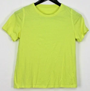 ATHLETIC WORKS Size XXL (18) Girls' Top Short Sleeve Crew Neck Tee Yellow - Picture 1 of 5