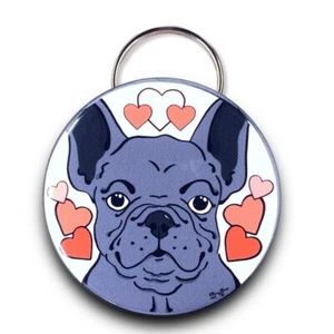 Black French Bulldog Dog Valentine Heart Bottle Opener Handmade Accessory - Picture 1 of 13