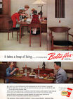 Lane Dining Room Furniture BOLTAFLEX Mid-Century Modern IT TAKES A HEAP 1959 Ad