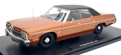 KK Scale 1/18 Scale KKDC181123 - 1974 Dodge Monaco - Brown / Black - Image 1 of 4