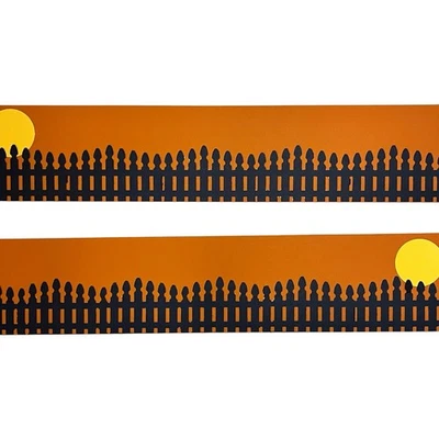 "Valla victoriana Creative Memories 12"" bordes de cartulina troquelados negros en capas x2" Foto 1 de 3