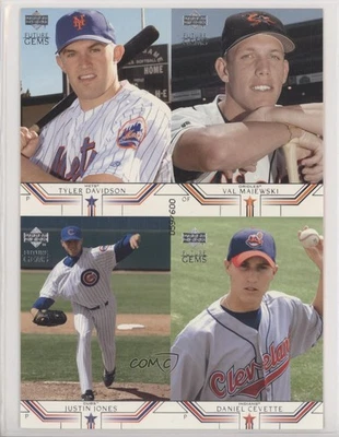 2002 Prospect Premieres Box Toppers Quads Tyler Davidson Val Majewski Rookie RC - Image 1 of 2