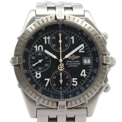 Auth BREITLING Chronomat A13350 3***** Silver Men's Wrist Watch - image 1 of 4