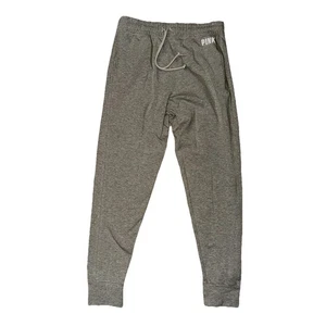 Victoria’s Secret PINK Active Cotton Joggers High Waist Size Large NWT Gray - Picture 1 of 6