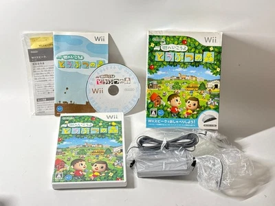 Animal Crossing City Folk + Wii Speak Set Nintendo Wii w/ Manual Tested Japan - Image 1 of 4