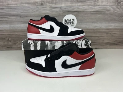 **Nike Air Jordan 1 LOW SE White 'Black Toe' Varsity Red IB8971 106 NEW Men's - Image 1 of 4