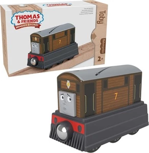 Fisher-Price Thomas & Friends Toby Push-Along Motor de Madera Ferrocarril de Madera 90546 - Imagen 1 de 4