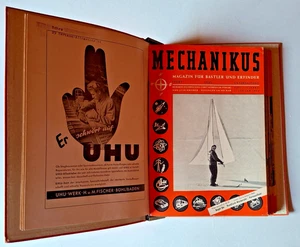 Mechanikus -Magazin für Bastler und Erfinder Jahrg. 1954 in Mappe -12 Hefte - Bild 1 von 2