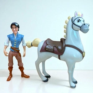 Disney Rapunzel 4” Flynn Rider & Maximus Horse Action Figure Toys Jakks Pacific - Picture 1 of 7