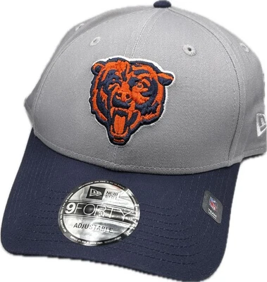 Men's New Era Chicago Bears GRA OT Navy/Gry 9FORTY The League Snapback Hat OSFA - Image 1 of 4