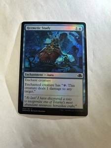 Hermetic Study LP Dominaria Remastered Foil Magic The Gathering Mtg Light Play - Bild 1 von 2
