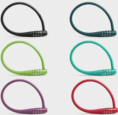 Knog Party Combo Lock 4-Digit Silicone Cable 620mm, Fiber Core, Bike Lock - Image 1 of 4