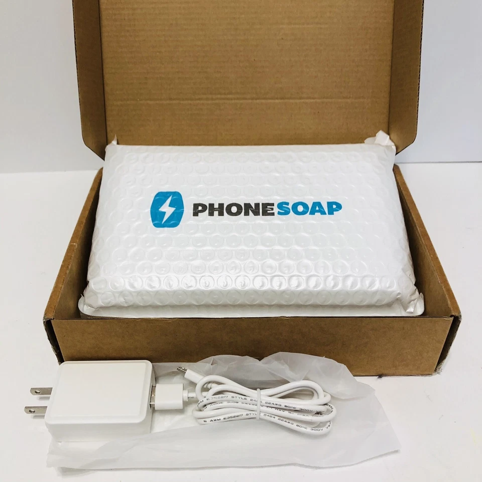 PhoneSoap Charger White - Phone UV Sanitizer & Universal Charger