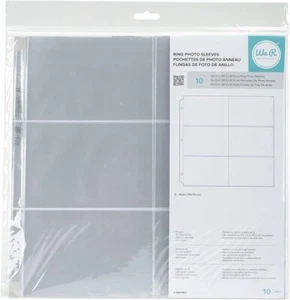 We R Memory Keepers 12 x 12" (6 von 4 x 6) 3-Ring Album Fotohülle 10er-Packung - Bild 1 von 1