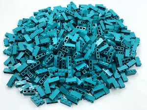 LEGO Pack of 100x New Dark Turquoise Brick 1 x 3 BULK BRICKS - Picture 1 of 6
