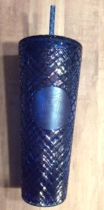 Vaso Starbucks 2022 Navidad Vacaciones Azul Joyas 24 oz ¡NUEVO!¡! - Imagen 1 de 4