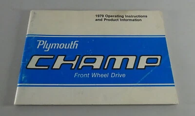 Manuale Del Proprietario / Manuale Plymouth Champ Stand 1979 - Immagine 1 di 2