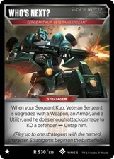 Transformers TCG 1X WHO'S NEXT? Rare R S30/S30 Wave 5 - Stratagem Titan Masters