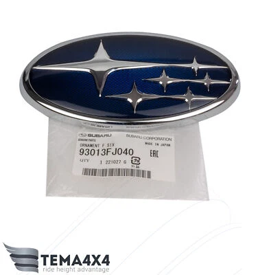 Insignia emblema parrilla delantera original OEM para Subaru Crosstrek Impreza 93013FJ040 Foto 1 de 4