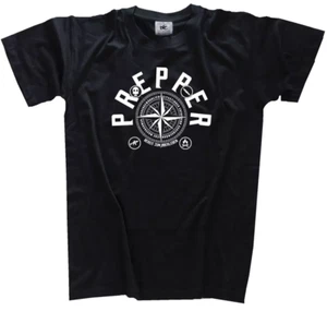Prepper-Bereit zum Überleben Ausrüstung Survival T-Shirt L black o Wahl B&C#190 - Bild 1 von 1